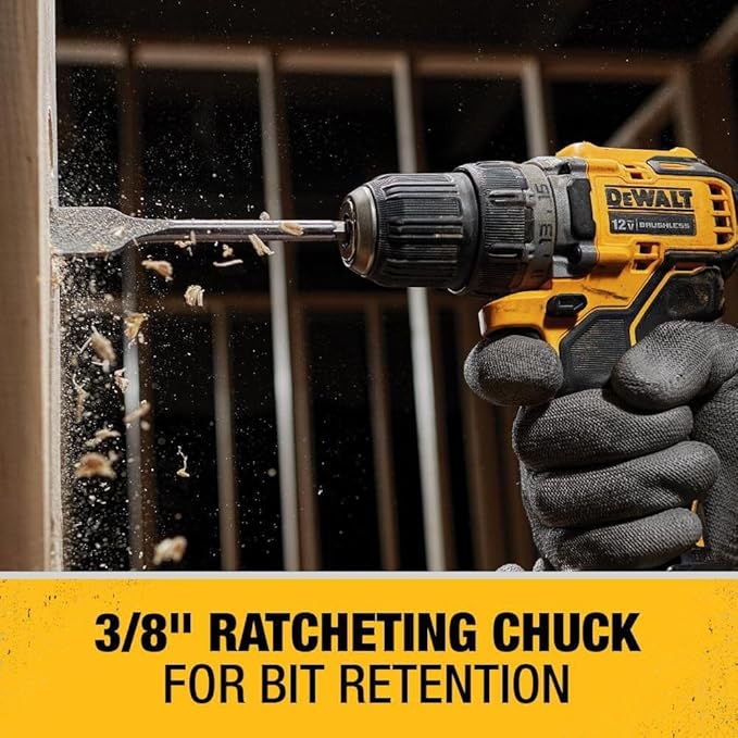 DEWALT xtreme 12V MAX* Cordless Drill/Driver Kit, 3/8-Inch (DCD701F2), Special Feature Variable Speed