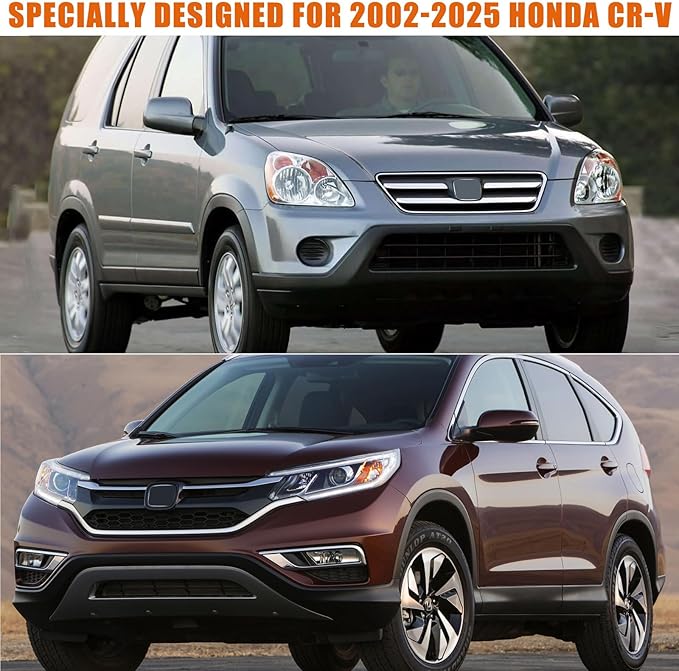 Waterproof Car Covers Replace for 2002~2025 Honda CR-V, 6 Layers All Weather Custom-fit Car Cover with Zipper Door & Windproof Bands for Snow Rain Dust Hail Protection (CR-V)