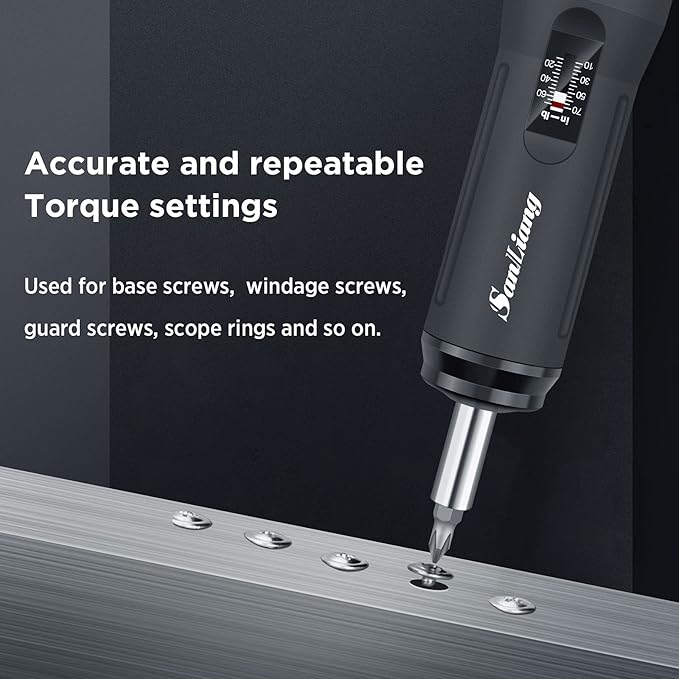 Torque Screwdriver Wrench Driver Bits Set 10-70 Inch Pounds lbs for Maintenance,Tools, Bike Repairing and Mounting. (10-70 in-lbs)