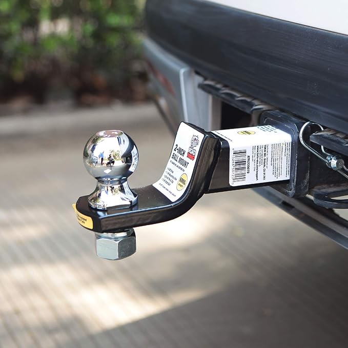 ATRLY2002D Torin 2" Diameter Trailer Hitch Ball: 3 Ton (6,000 lb) Capacity , Gray