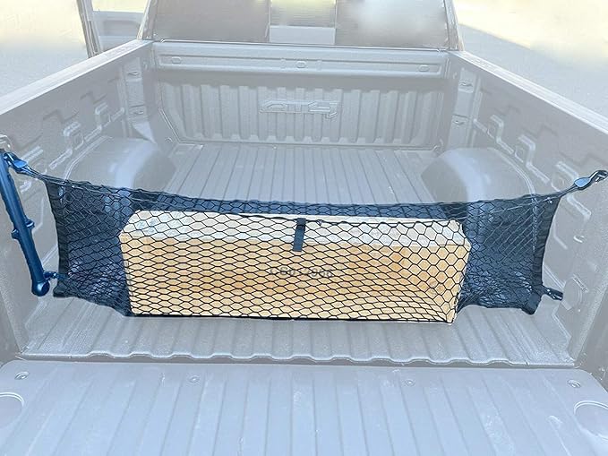 Envelope Style Trunk Mesh Cargo Net for Chevy Silverado Accessories 2013-2026 - Premium Trunk Organizers and Storage - Cargo Net for Pickup Truck Bed - Truck Bed Net for Chevy Silverado