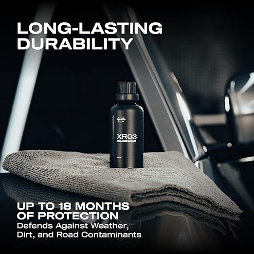 Nasiol XR03 Nano Ceramic Coating Kit – Advanced Paint Protection for Cars, Highly Hydrophobic, High Gloss Finish, One Layer Hybrid Durable Coating, Easy Application – 1.69 fl oz