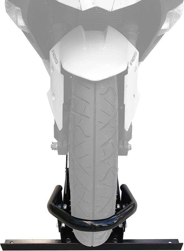 MaxxHaul 80077 Standard Motorcycle Wheel Chock with Pivoting Cradle