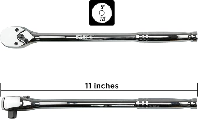 K501 3/8-Inch Drive Long Handle Ratchet & Breaker Bar Set, 6-Piece