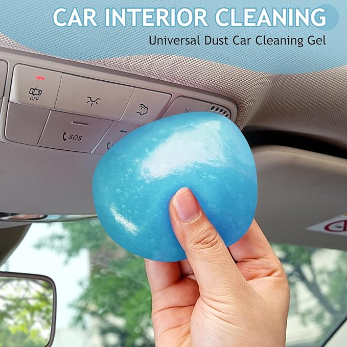Car Cleaning Gel Car Cleaning Putty Car Putty Car Interior Cleaner Car Slime Car Detailing Kit Car Accessories Gifts for Men Women Stocking Stuffers Light Blue