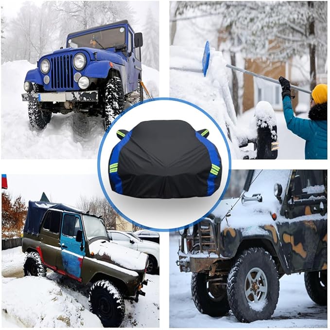 Avecrew for Chevrolet Corvette C8 Car Cover Waterproof All Weather for Automobiles, Outdoor Full Exterior Covers Fit 2020-2026 Corvette C8 with Windproof Strap and Driver Door Zipper