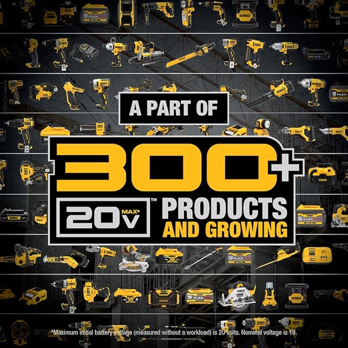 DEWALT Impact Wrench 1/2, 20V MAX XR Brushless Cordless Impact Gun With Hog Ring Anvil Kit, Includes 4 Ah Battery and Charger, Mid-Torque (DCF891QQ1)