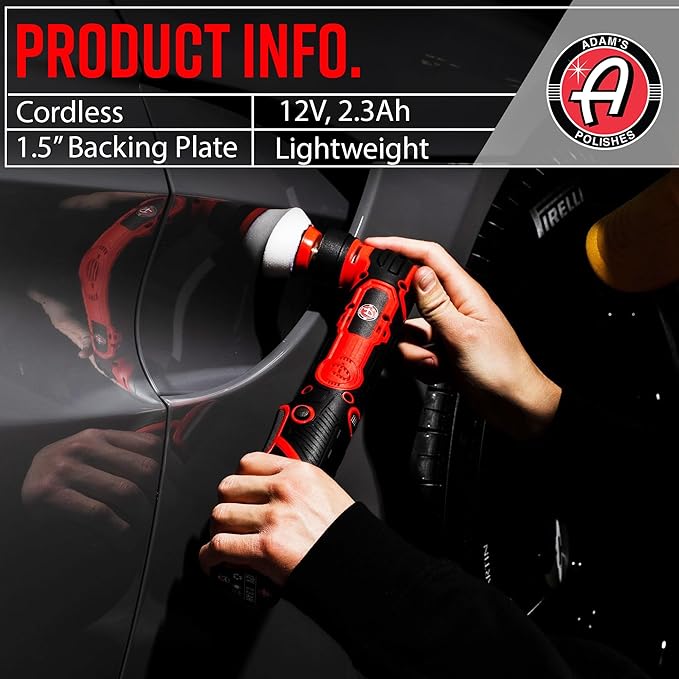 Adam's Polishes Swirl Killer Micro - Correct & Polish Tough to Reach Areas, Badge Emblems, Grills, Chrome, Interior Consoles, and More - Powerful Nano Polisher for Professional Detailing Results