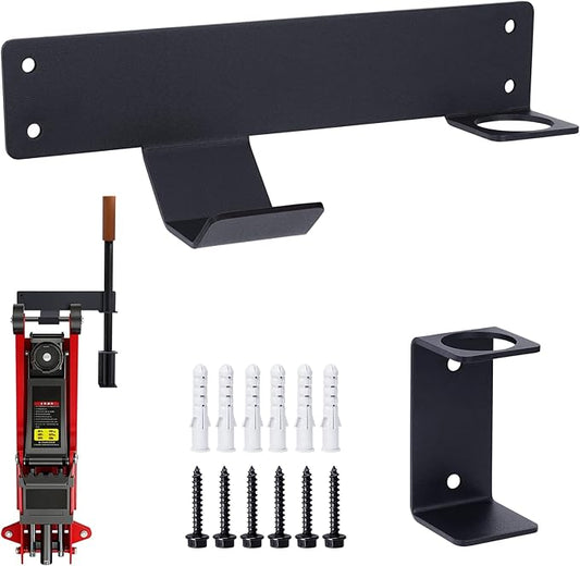 Jack Stand Wall Mount,Floor Jack Wall Mount Organizer Brackets, Truck Hydraulic Trolley Jack Holder for Enclosed Race Trailer Accessories