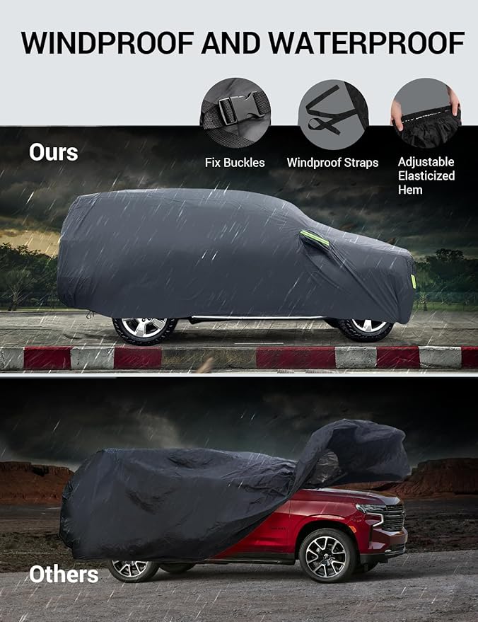 Proadsy Car Cover Custom Fit for Acura MDX 2014-2025 2026, Waterproof All Weather for Automobiles, Full Exterior Cover Rain Snow Sun Protector Indoor Outdoor Car Cover