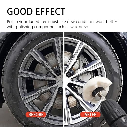 SCOTTCHEN Buffing Wheel for Drill, Polishing Ball for Drill with 1/4" Hex Shafts,Buffing Polishing Wheel kit for Metal Aluminum,Stainless Steel,Chrome,Jewelry,Wood,Plastic,Ceramic,Glass,etc-11PCS