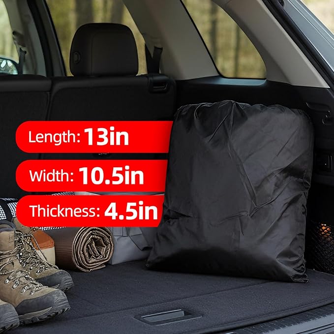 AggAuto Portable Rolling Creeper Mat - 60 x 32in Extra Wide Mechanic Mat, Waterproof PU Material, Foldable Design for Under Car Repair in Garage/Parking Lot/Outdoor, with Storage Bag