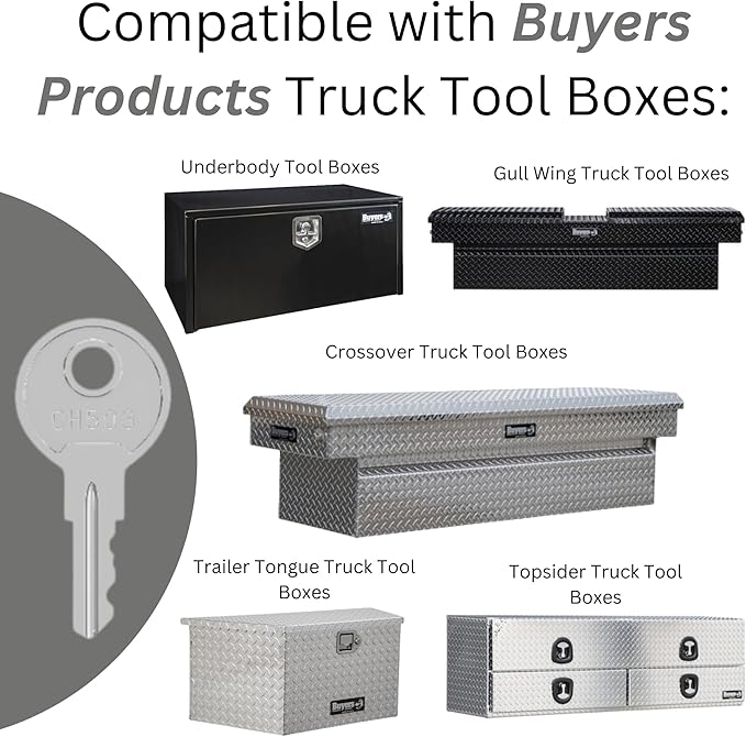 Robby's Cloud CH503 Replacement Key for Truck Boxes and Paddle Handle Boxes Marked CH-503-1 Keychain Included - Key Style May Vary (1 Pack)