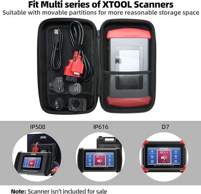 XTOOL Carrying Case, Protective Box for Carry and Store, for TP150, D5/D5S/D6/D6S, InPlus IP508/IP508S/IP608, IP616/IP819/IK618, D7/EZ400PRO/X100 PAD Plus