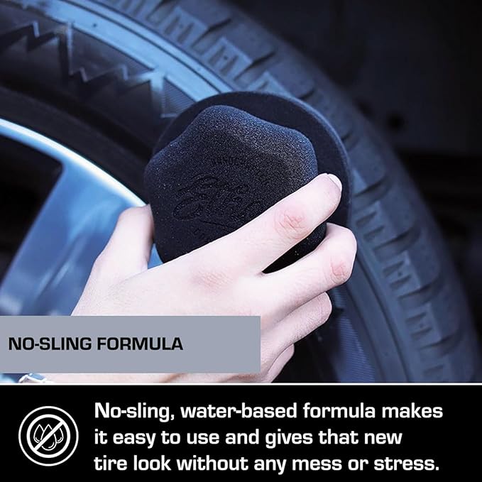Ethos Graphene Shine - Trim & Tire Shine Spray, High Sheen, Non Greasy, Sling Free Finish! Conditions and Protects Rubber with UV Protection (16 Oz - 2Pack)