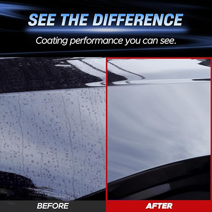 Water Aging Extract S Super Easy Spray On Rinse-Off Ceramic Coating, Touchless Hydrophobic Sealant for Deep Gloss & High Gloss Solutions for Car Wheels and Glass 17.6oz