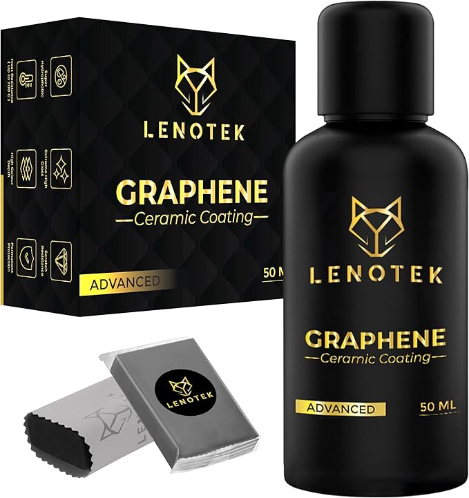 Graphene Ceramic Coating for Car – 7+ Years Durability – Nano Shield for Automobile Paint – Anti Scratch Protection – Gloss Enhancer – DIY Detailing Solution – Shiny Exterior Finish
