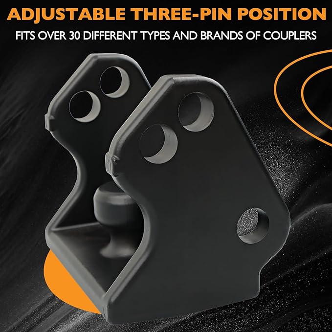 HQPASFY Trailer Hitch Lock, Trailer Coupler Lock with Pin, Coupler Lock Model Tl-33 Trailer Lock,Fits Over 2" to 2-5/16" Couplers - Black