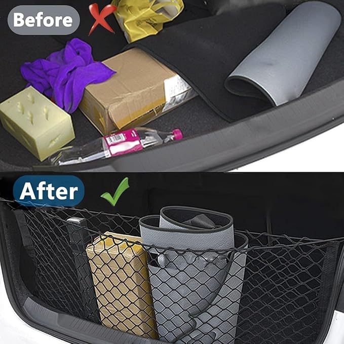 Rear Trunk Cargo Net Compatible with Hyundai Santa fe 2013 to 2021 2022 2023 2024 2025 2026