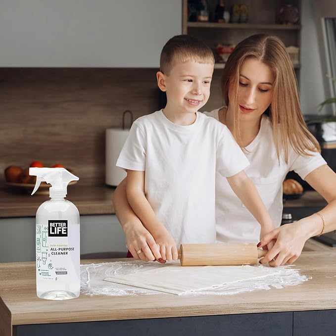 Better Life All Purpose Cleaner - Multipurpose Home and Kitchen Cleaning Spray for Glass, Countertops, Appliances, Upholstery & More - Multi-surface Spray Cleaner - 32oz (Pack of 2) Unscented