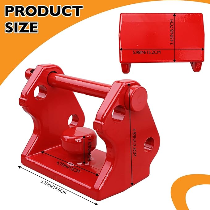 HQPASFY Trailer Hitch Lock with Combination Lock, Trailer Coupler Lock with Pin, Coupler Lock Model Tl-33 Trailer Lock,Fits Over 2" to 2-5/16" Couplers - Red