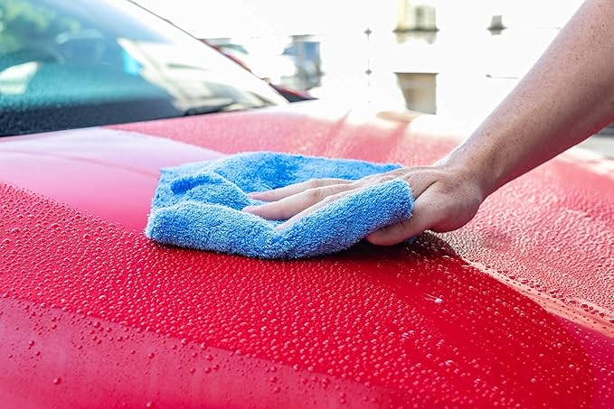 The Rag Company - Eagle Edgeless 500 (4-Pack) Professional Korean 70/30 Blend Super Plush Microfiber Detailing Towels, 500GSM, 16in x 16in, Ice Grey