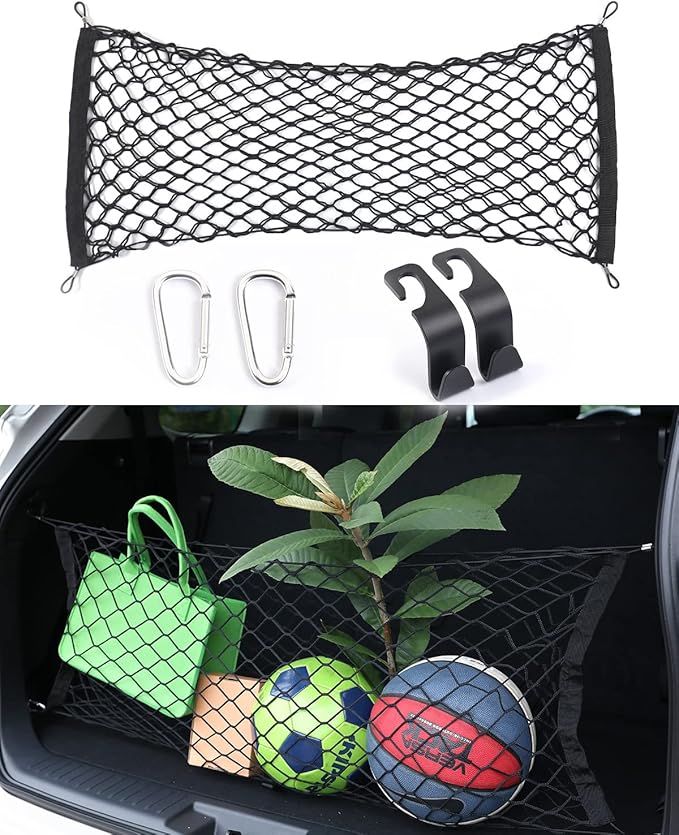 for Toyota Highlander Cargo Net- Envelope Style Heavy Duty Stretchable Trunk Storage Organizer for 2014-2026 Highlander, Trunk Mesh Premium Adjustable Carrier Cargo Net for Grand Highlander