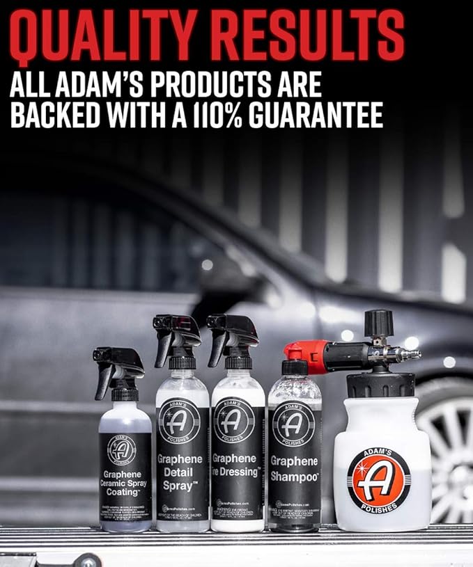 Adam's Polishes Graphene Shampoo Washing Bundle - Ceramic Coating Infused Car Wash Soap - Powerful Cleaner & Protection In One Step - pH Neutral, High Suds For Foam Cannon, Gun, Or Detailing Buck