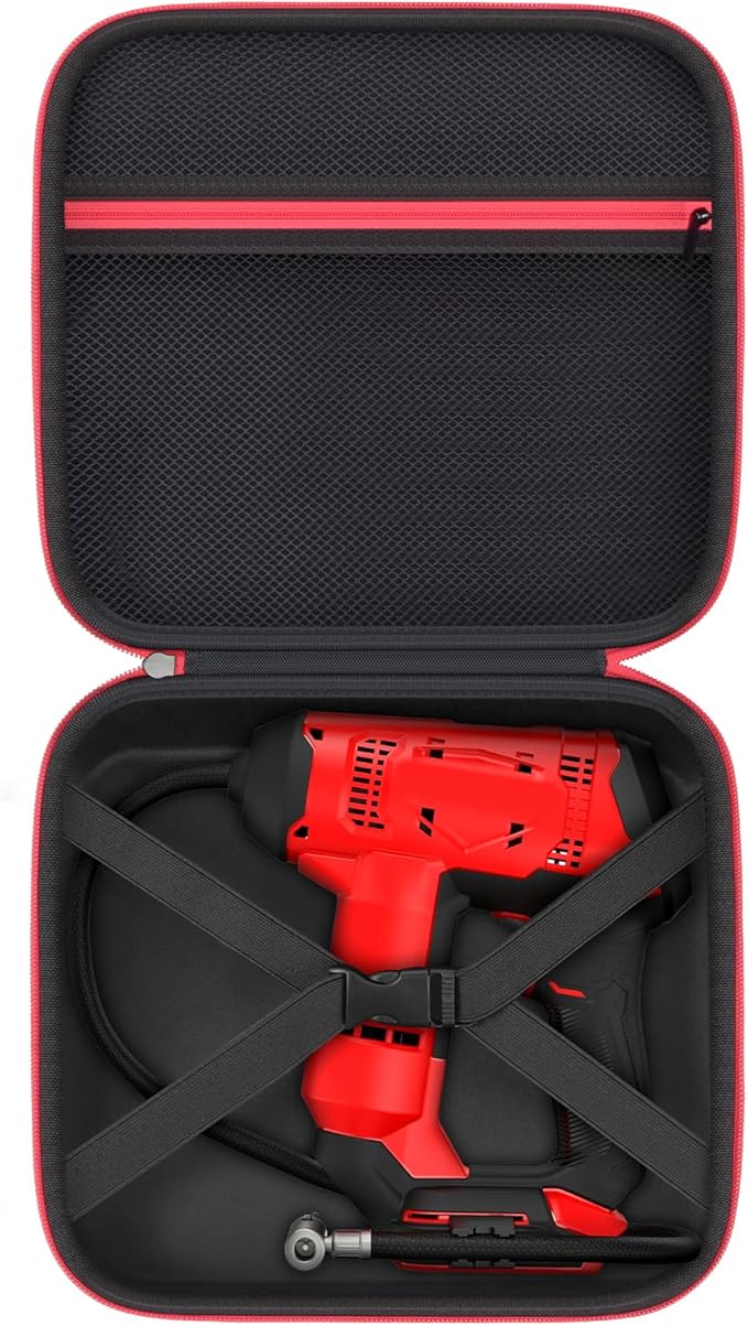 Tool Case for CRAFTSMAN V20 Cordless Tire Inflator Portable Air Compressor Pump, Digital Gauge & Bare Holder, CMCE521B Battery Powered Ball/Bicycle/Vehicle High-Pressure Pump Bag -Box Only