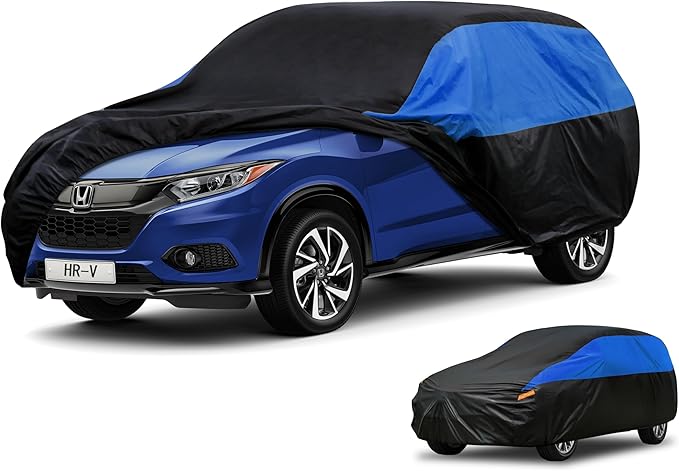Honda Car Cover Custom Fit Honda HR-V Waterproof All Weather, Lightweight Full Exterior Cover for Automobiles Outdoor Sun UV Rain Dust Snow Wind Protection.