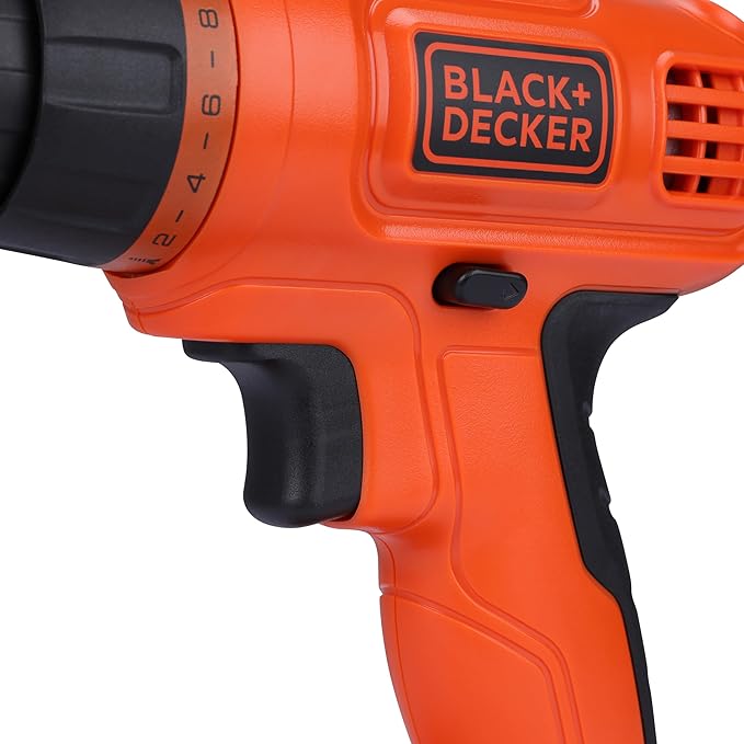 BLACK+DECKER 20V MAX Drill & Home Tool Kit, 34 Piece (BDCD120VA), Orange