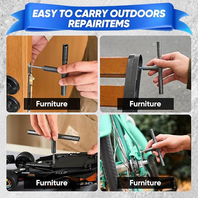 Saker 42-in-1 Magnetic Screwdriver Set for Father’s Day Gift, Screwdriver Set with T Handle & Storage Case, for Men Gift, Furniture, Computer, Bicycle, and DIY Grey