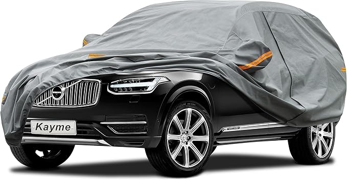 Kayme Heavy Duty SUV Car Cover Custom Fit Volvo XC90 (2015-2025) Waterproof All Weather for Automobiles, Full Exterior Covers Sun Rain UV Protection.（Deliver About 3-10 Days）