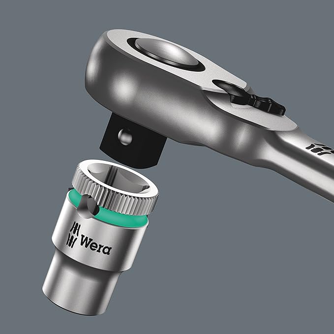 WERA 05004064001 8004 C Zyklop Full Metal Ratchet with Switch Lever, 1/2" Drive