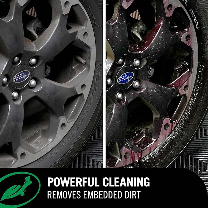 Turtle Wax 53759 Hybrid Solutions All Wheel Cleaner and Iron Remover, Rapid Removal of Surface Contaminants, Brake Dust and Rust, Safe for All Vehicle Paint, Low Odor Formula, 23 Oz. (Pack of 1)