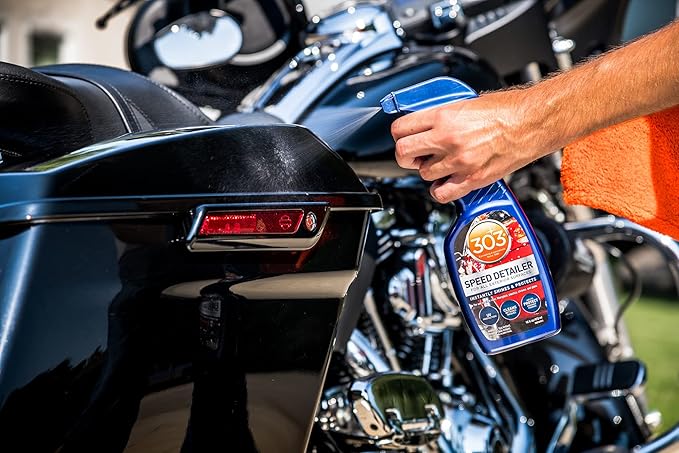 303 Products Speed Detailer - For All Exterior Automotive Surfaces - Instantly Shines And Protects Paint - Cleans Between Washes - UV Protection, 16 fl. oz. (30216CSR) Packaging May Vary