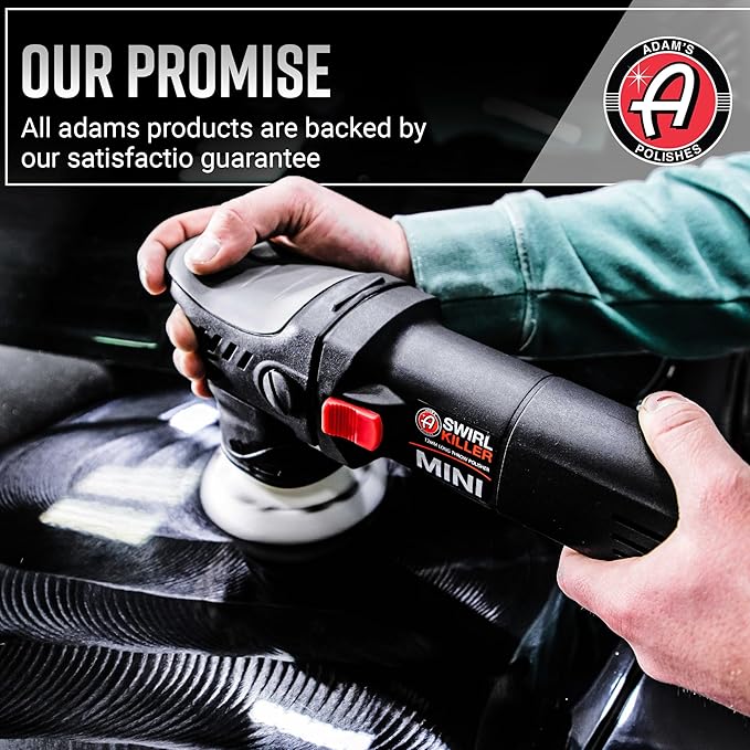 Adam's Polishes Swirl Killer 12mm Polisher - Orbital Polishing Paint Correcting Buffer Tool - Car Scratch Remover - Use Post Car Wash Clay Bar & Pre Wax or Ceramic Coating
