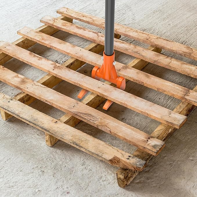 Pallet Buster Tool - Fully Welded Deck Board Removal Tool for Demolition, Heavy Duty Deck Wrecker Pry Bar, Wooden Pallet Dismantling Tool (Head Only, No Handle)