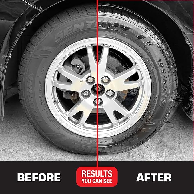 Black Magic BC23220 Tire Wet Spray, 14.5 Oz. - Weather and Rinse-Resistant Formula That Leaves Tires Looking Wet, Black and Glossy With Just One Spray