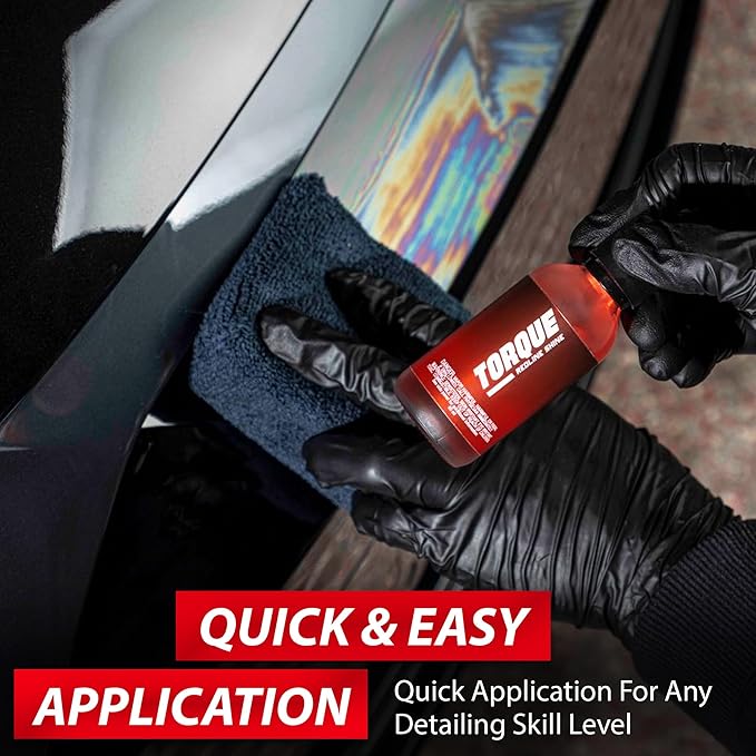 Torque Detail Redline Shine Ceramic Coating 60ml - Ceramic Coating Kit For Cars - Easy To Apply, Over 2 Years of Protection - Premium, Professional Results For Your Car, Boat, RV, Motorbike & More