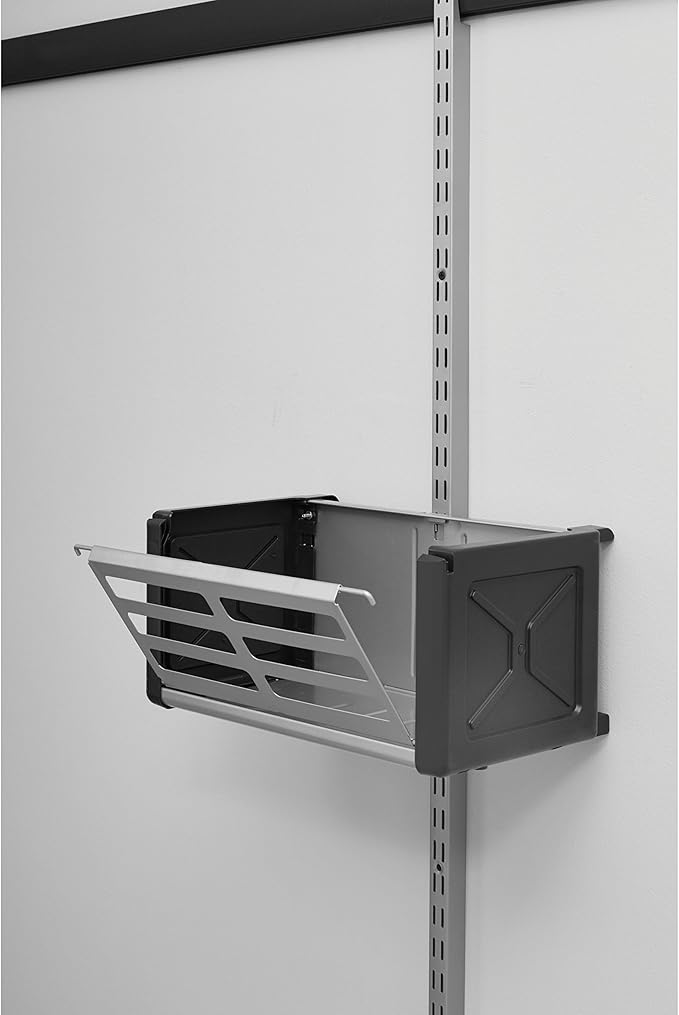 Rubbermaid FastTrack Rail Access Bin Garage Organization Bin for Sports Equipment/Gardening Supplies/Shed/Home/Garage/Item Storage