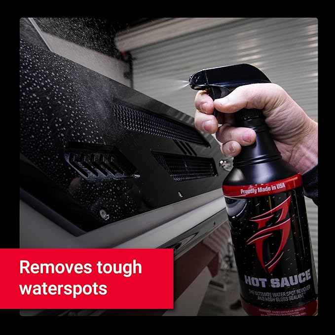 Boat Bling HS-0128 Hot Sauce Hard Water Spot Remover, Gallon Refill, for Boats, RVs, Powersport Vehicles and More, Black,1 Gallon
