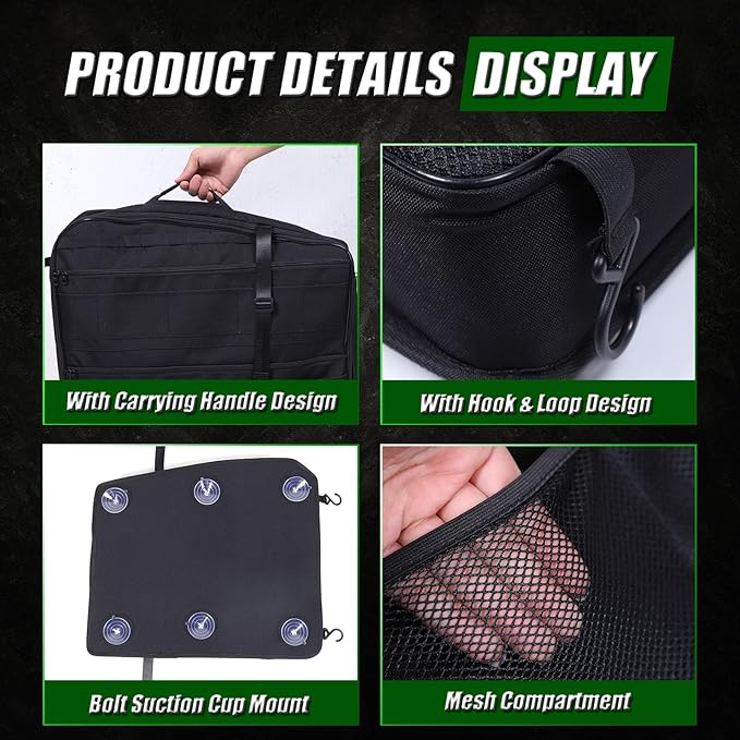 Roof Storage Bags Compatible with Hummer EV Accessories 2022-2026 SUV/SUT Overhead Storage Bag Organizer Cargo with Hardtop Suction Fixing Waterproof Can Foldable Sunshade