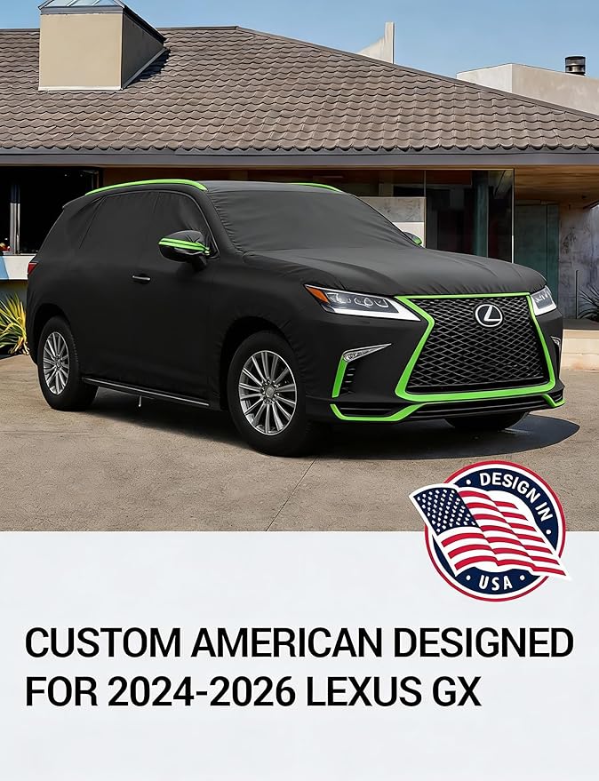 Proadsy Car Cover Custom Fit for Lexus GX 2024 2025 2026, Waterproof All Weather for Automobiles, Full Exterior Cover Rain Snow Sun Protector Indoor Outdoor Car Cover