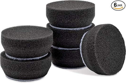 Griot's Garage BOSS 1” Finishing Foam Pads for Car Polishing and Detailing, Buffing Pads for Light Scratch Removal, Auto Wax, and Sealant Application, Set of 6
