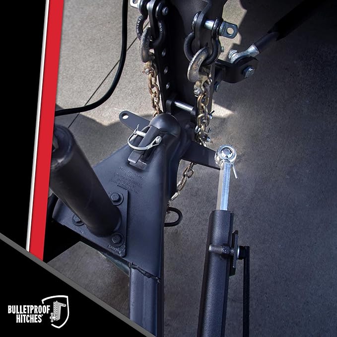 BulletProof Hitches - Extreme Duty Sway Control Ball Mount with 2" and 2-5/16" Combination Ball - Rated to 36,000 lbs for Trailer Sway Control - Solid Steel, Black Powder Coat, Corrosion Resistant
