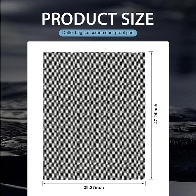 Car Roof Anti-Slip Mat, 47" x 39" PVC Roof Cargo Protective Rug Pad, Strong-adsorption Multi-Purpose Auto Top Storage Bag Protective Mat, Fit for Most Vehicles (Black)