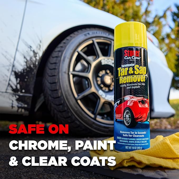Stoner Car Care 91154-6PK Tarminator Tar, Sap, and Asphalt Remover – Fast Acting Tar and Sap Remover for Cars – Clear Coat Safe Auto Cleaner for Paint, Chrome and Wheels – 10 oz (Pack of 6)