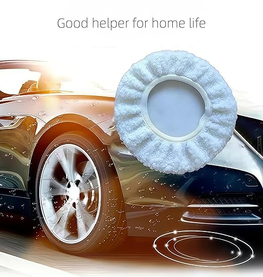 5 Pcs 10 INCH Polisher Polish Pad Polishing Buffling Car Buffer Waxer