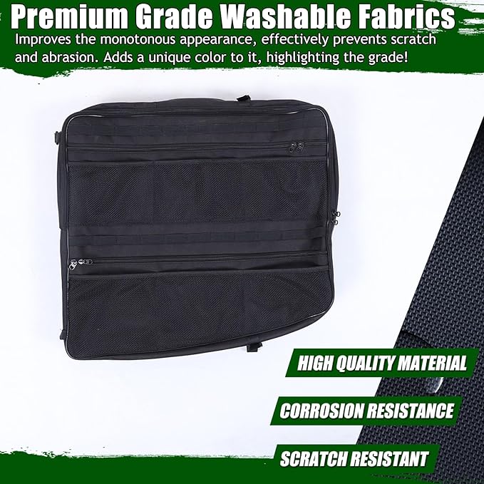 Roof Storage Bags Compatible with Hummer EV Accessories 2022-2026 SUV/SUT Overhead Storage Bag Organizer Cargo with Hardtop Suction Fixing Waterproof Can Foldable Sunshade